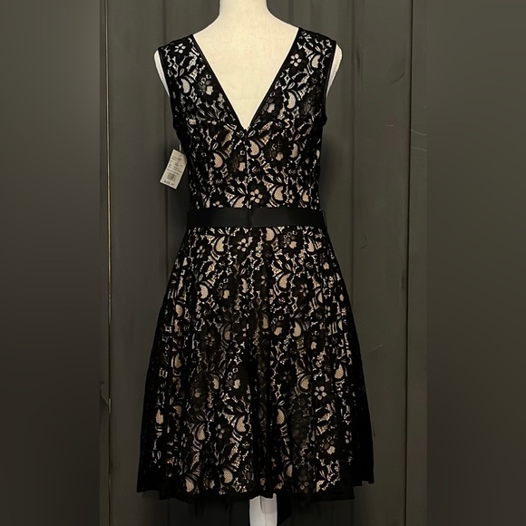 BETSY & ADAM Lace Dress perfect for holidays, weddings & special events. NWT - Picture 2 of 5